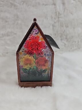 Bath & Body Works Floral House Bloom Nightlight Plug Neon Fiber Optic Bronze